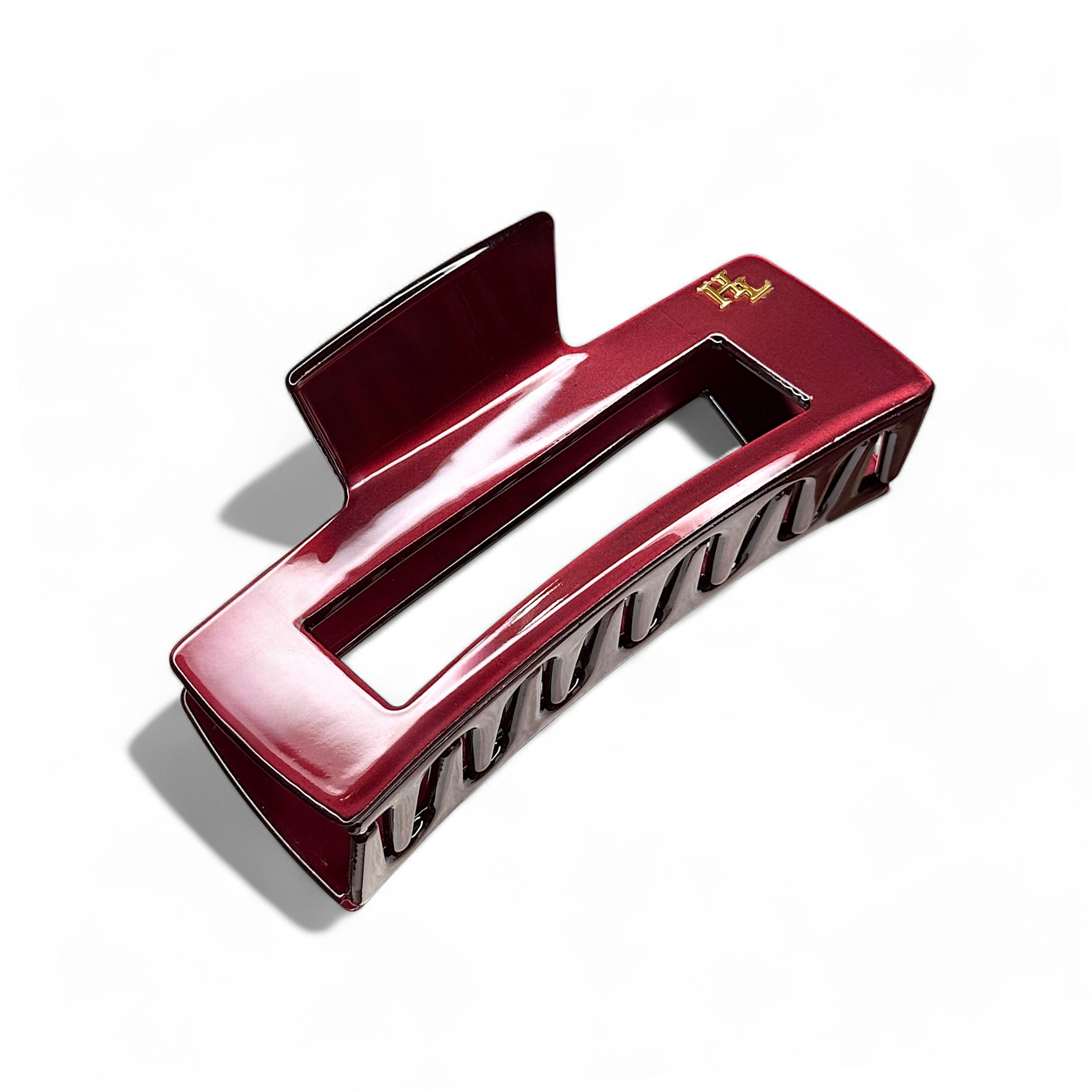 Ecofriendly Acetate Large Claw - Black Cherry