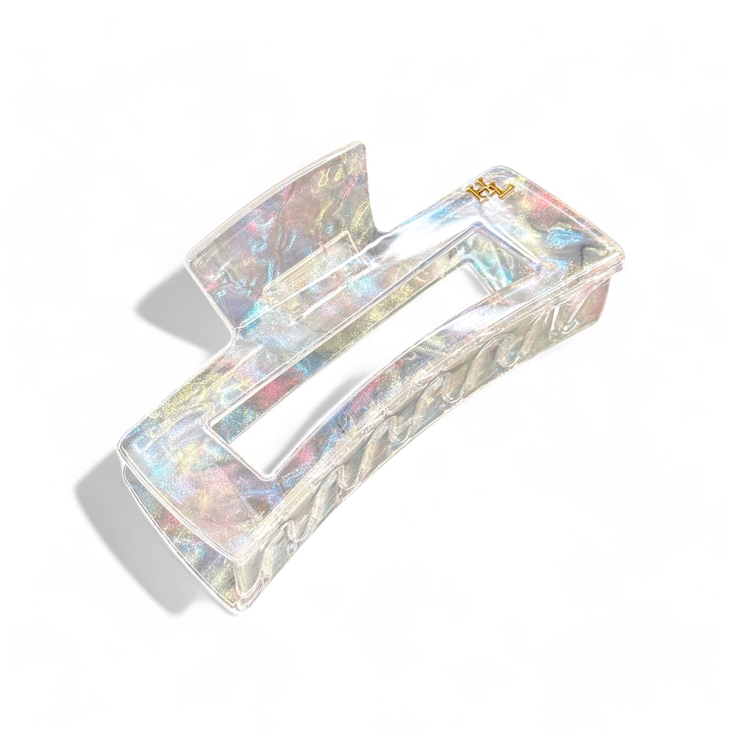 Ecofriendly Acetate Large Claw - Pearl