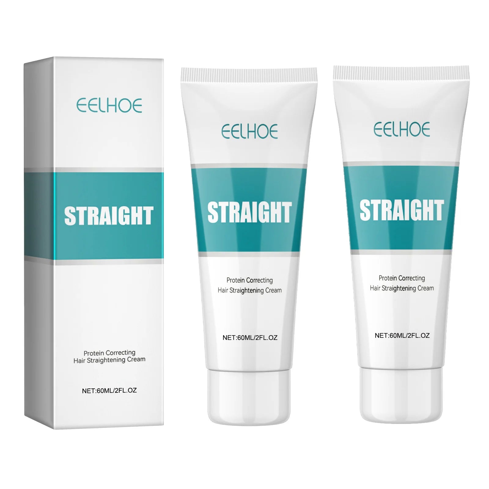 Protein Correcting Hair Straightening Cream Keratin Smoothing Hair Treatment Nourishing Repair Soften Curly Hair Conditioner Set