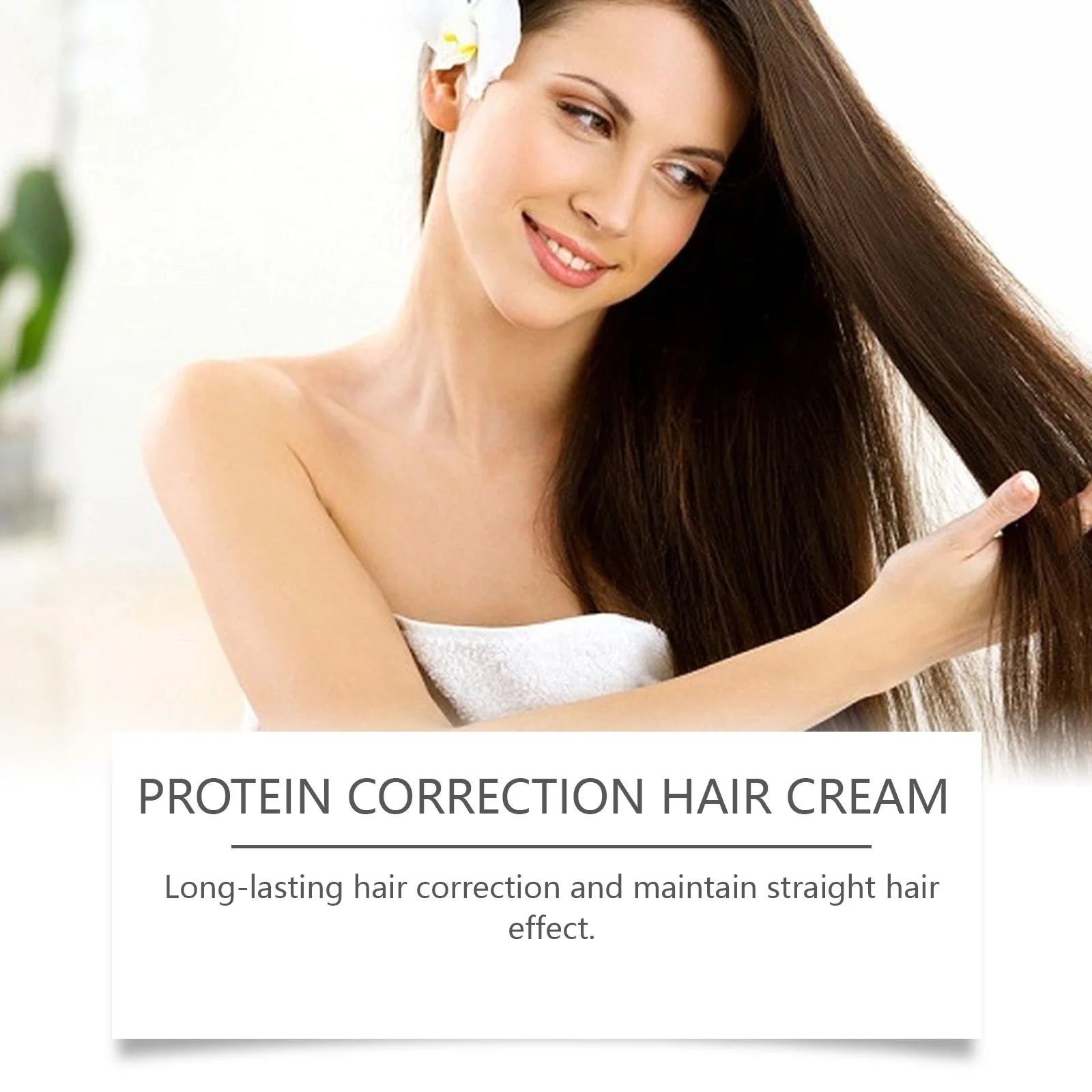 Protein Straightening Cream Nourishes Softens Hair Creating Silky Smooth Hair Repair Frizz Curls Naturally Without Damaging Hair