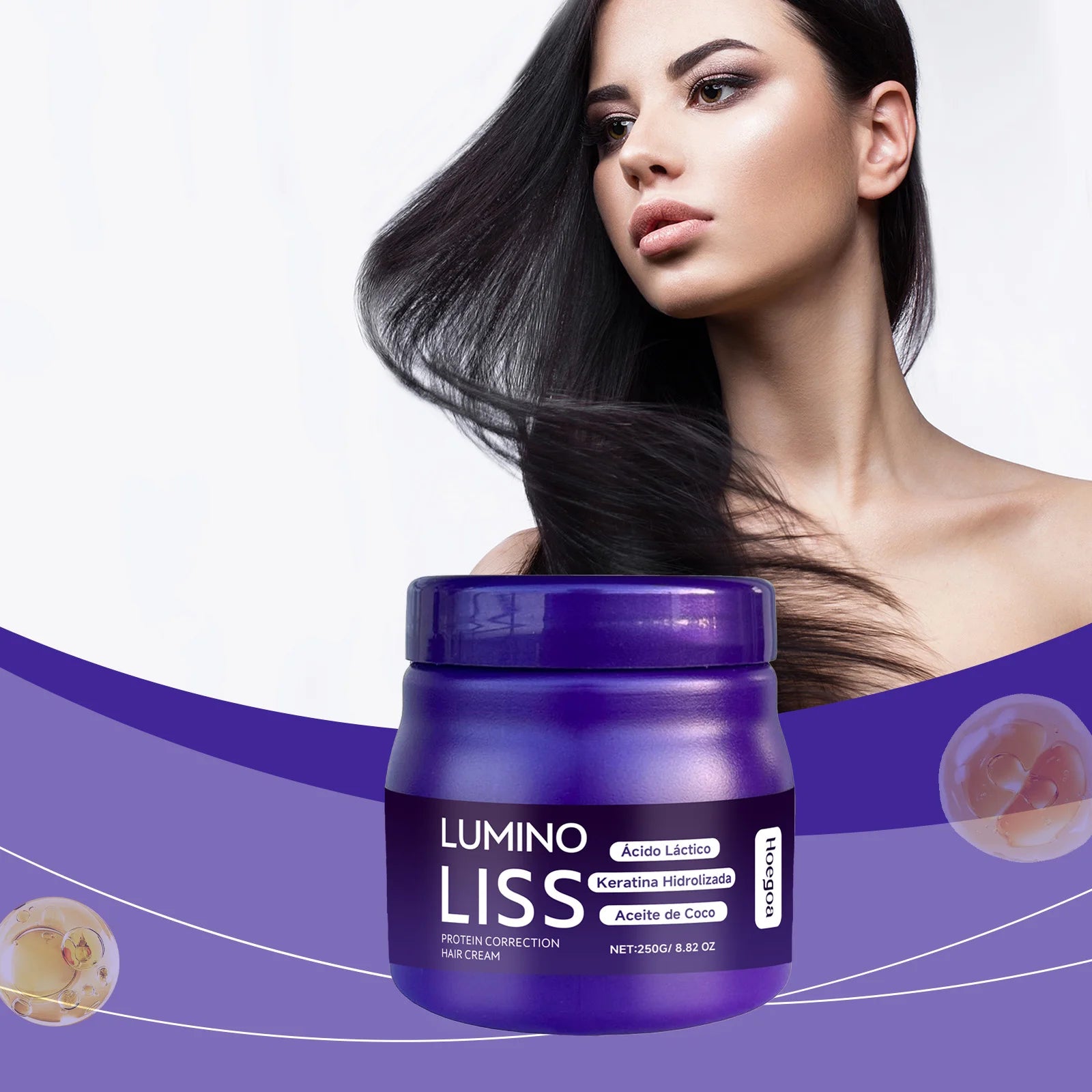 Protein Straightening Cream Nourishes Softens Hair Creating Silky Smooth Hair Repair Frizz Curls Naturally Without Damaging Hair