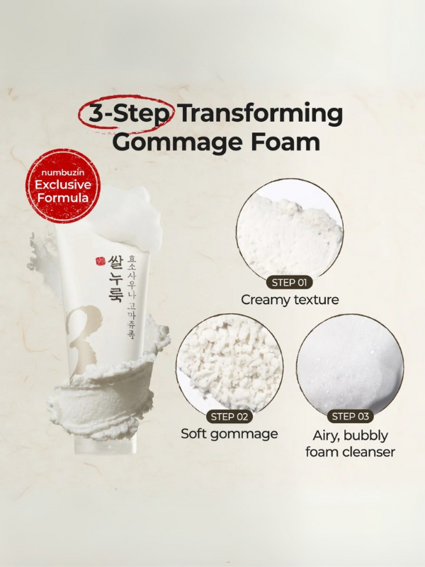 numbuzin No.3 Rice Enzyme Skin Softening Cleansing Foam 154g