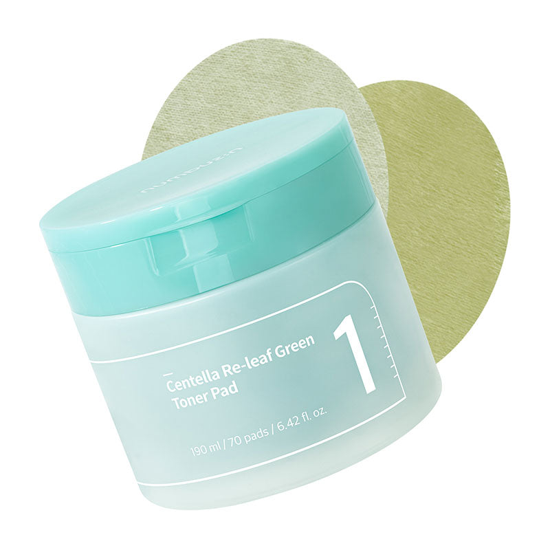 numbuzin No.1 Centella Re-Leaf Green Toner Pad 190ml / 70pads